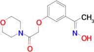 (1E)-1-[3-(2-morpholin-4-yl-2-oxoethoxy)phenyl]ethanone oxime