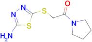 5-[(2-oxo-2-pyrrolidin-1-ylethyl)thio]-1,3,4-thiadiazol-2-amine