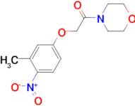 4-[(3-methyl-4-nitrophenoxy)acetyl]morpholine