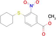 methyl 4-(cyclohexylthio)-3-nitrobenzoate