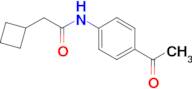 N-(4-acetylphenyl)-2-cyclobutylacetamide