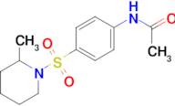 N-{4-[(2-methylpiperidin-1-yl)sulfonyl]phenyl}acetamide