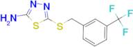 5-{[3-(trifluoromethyl)benzyl]thio}-1,3,4-thiadiazol-2-amine