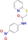 N-(4-nitrophenyl)-2-(pyridin-2-ylthio)acetamide