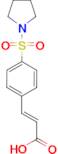 (2E)-3-[4-(pyrrolidin-1-ylsulfonyl)phenyl]acrylic acid