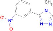 4-methyl-3-(3-nitrophenyl)-4H-1,2,4-triazole