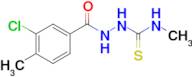 2-(3-chloro-4-methylbenzoyl)-N-methylhydrazinecarbothioamide