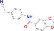 N-[4-(cyanomethyl)phenyl]-1,3-benzodioxole-5-carboxamide
