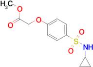 methyl {4-[(cyclopropylamino)sulfonyl]phenoxy}acetate