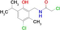 2-chloro-N-(3-chloro-6-hydroxy-5-isopropyl-2-methylbenzyl)acetamide