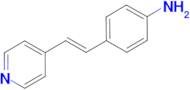 {4-[(E)-2-pyridin-4-ylvinyl]phenyl}amine