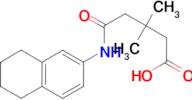 3,3-dimethyl-5-oxo-5-(5,6,7,8-tetrahydronaphthalen-2-ylamino)pentanoic acid