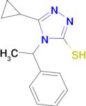 5-cyclopropyl-4-(1-phenylethyl)-4H-1,2,4-triazole-3-thiol