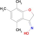(3E)-4,6,7-trimethyl-1-benzofuran-3(2H)-one oxime