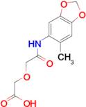 {2-[(6-methyl-1,3-benzodioxol-5-yl)amino]-2-oxoethoxy}acetic acid