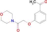 1-[3-(2-morpholin-4-yl-2-oxoethoxy)phenyl]ethanone