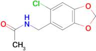 N-[(6-chloro-1,3-benzodioxol-5-yl)methyl]acetamide