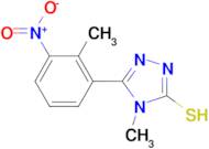 4-methyl-5-(2-methyl-3-nitrophenyl)-4H-1,2,4-triazole-3-thiol