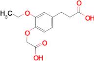 3-[4-(carboxymethoxy)-3-ethoxyphenyl]propanoic acid