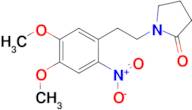 1-[2-(4,5-dimethoxy-2-nitrophenyl)ethyl]pyrrolidin-2-one