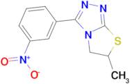 6-methyl-3-(3-nitrophenyl)-5,6-dihydro[1,3]thiazolo[2,3-c][1,2,4]triazole