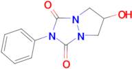 6-hydroxy-2-phenyldihydro-1H,5H-pyrazolo[1,2-a][1,2,4]triazole-1,3(2H)-dione