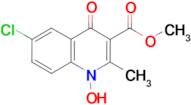 methyl 6-chloro-1-hydroxy-2-methyl-4-oxo-1,4-dihydroquinoline-3-carboxylate