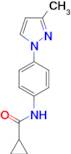 N-[4-(3-methyl-1H-pyrazol-1-yl)phenyl]cyclopropanecarboxamide