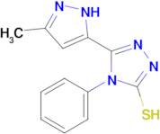 5-(5-methyl-1H-pyrazol-3-yl)-4-phenyl-4H-1,2,4-triazole-3-thiol