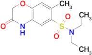 N,N-diethyl-7-methyl-3-oxo-3,4-dihydro-2H-1,4-benzoxazine-6-sulfonamide