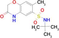 N-(tert-butyl)-7-methyl-3-oxo-3,4-dihydro-2H-1,4-benzoxazine-6-sulfonamide