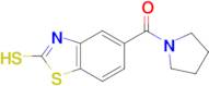 5-(pyrrolidin-1-ylcarbonyl)-1,3-benzothiazole-2-thiol