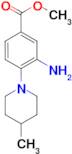 methyl 3-amino-4-(4-methylpiperidin-1-yl)benzoate