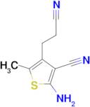 2-amino-4-(2-cyanoethyl)-5-methylthiophene-3-carbonitrile