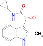 N-cyclopropyl-2-(2-methyl-1H-indol-3-yl)-2-oxoacetamide
