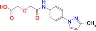 (2-{[4-(3-methyl-1H-pyrazol-1-yl)phenyl]amino}-2-oxoethoxy)acetic acid