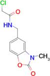 2-chloro-N-[(3-methyl-2-oxo-2,3-dihydro-1,3-benzoxazol-5-yl)methyl]acetamide