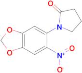 1-(6-nitro-1,3-benzodioxol-5-yl)pyrrolidin-2-one