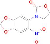 3-(6-nitro-1,3-benzodioxol-5-yl)-1,3-oxazolidin-2-one