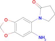 1-(6-amino-1,3-benzodioxol-5-yl)pyrrolidin-2-one