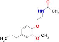 N-[2-(2-methoxy-4-propylphenoxy)ethyl]acetamide