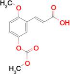 (2E)-3-{2-methoxy-5-[(methoxycarbonyl)oxy]phenyl}acrylic acid