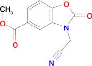 methyl 3-(cyanomethyl)-2-oxo-2,3-dihydro-1,3-benzoxazole-5-carboxylate