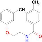 4-methyl-N-[2-(3-methylphenoxy)ethyl]benzamide