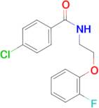 4-chloro-N-[2-(2-fluorophenoxy)ethyl]benzamide