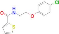 N-[2-(4-chlorophenoxy)ethyl]thiophene-2-carboxamide