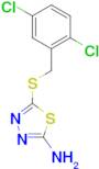 5-[(2,5-dichlorobenzyl)thio]-1,3,4-thiadiazol-2-amine