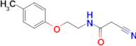 2-cyano-N-[2-(4-methylphenoxy)ethyl]acetamide