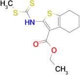 ethyl 2-{[(methylthio)carbonothioyl]amino}-4,5,6,7-tetrahydro-1-benzothiophene-3-carboxylate