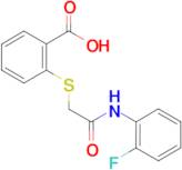 2-({2-[(2-fluorophenyl)amino]-2-oxoethyl}thio)benzoic acid